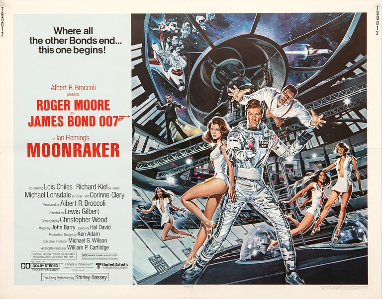 Filmaffisch James Bond "Moonraker".