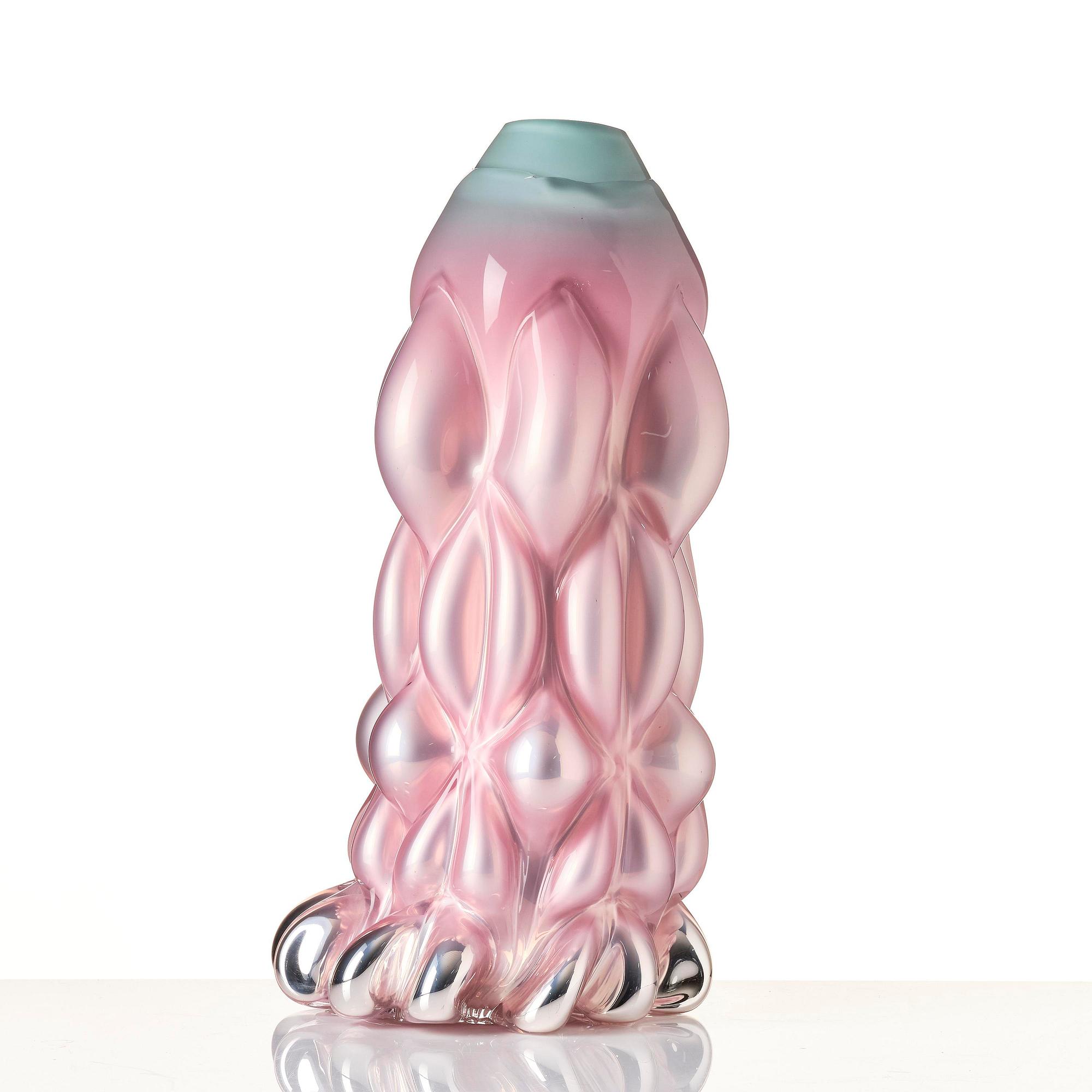 Hanna Hansdotter, a "Tiffany Print" glass sculpture, ed. AP 2/2, The Glass Factory, Boda Glasbruk, 2019.