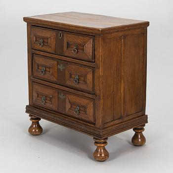 Byrå, senbarock, England, 1700-talets mitt och 1900-tal.