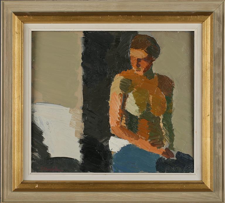 GERHARD NORDSTRÖM, olja på pannå, signerad.