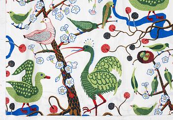 Josef Frank, a 'Gröna fåglar' curtain, Firma Svenskt Tenn.