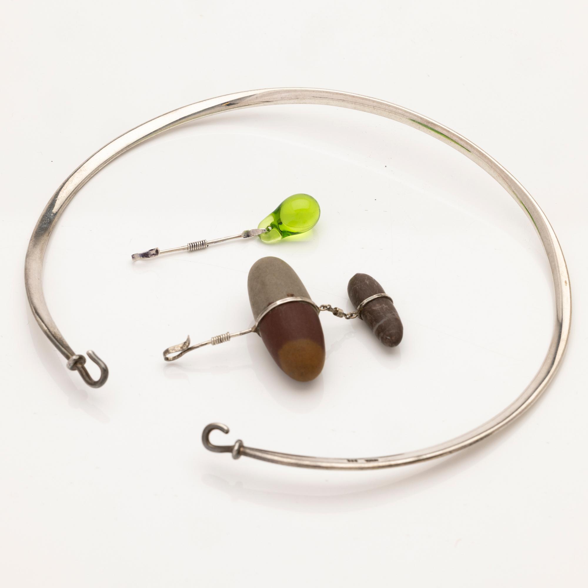 Vivianna Torun Bülow-Hübe, Necklace with two pendants.