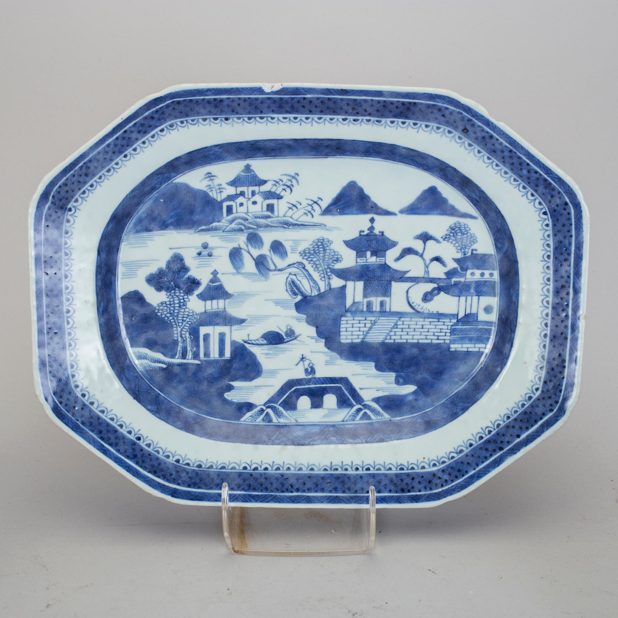 STEKFAT, 4 st, Kina, 1800-tal.