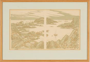 3 lithographs in colors, signed and one numbered.