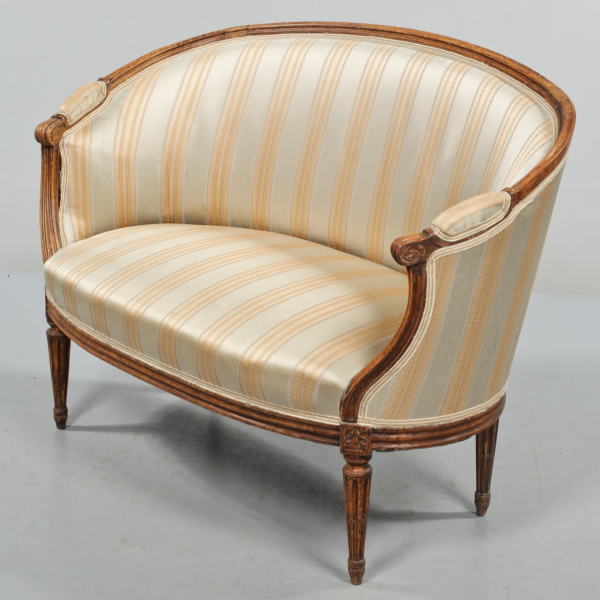 SOFFA, s.k Marquise, Louis XVI stil, 1800-tal.