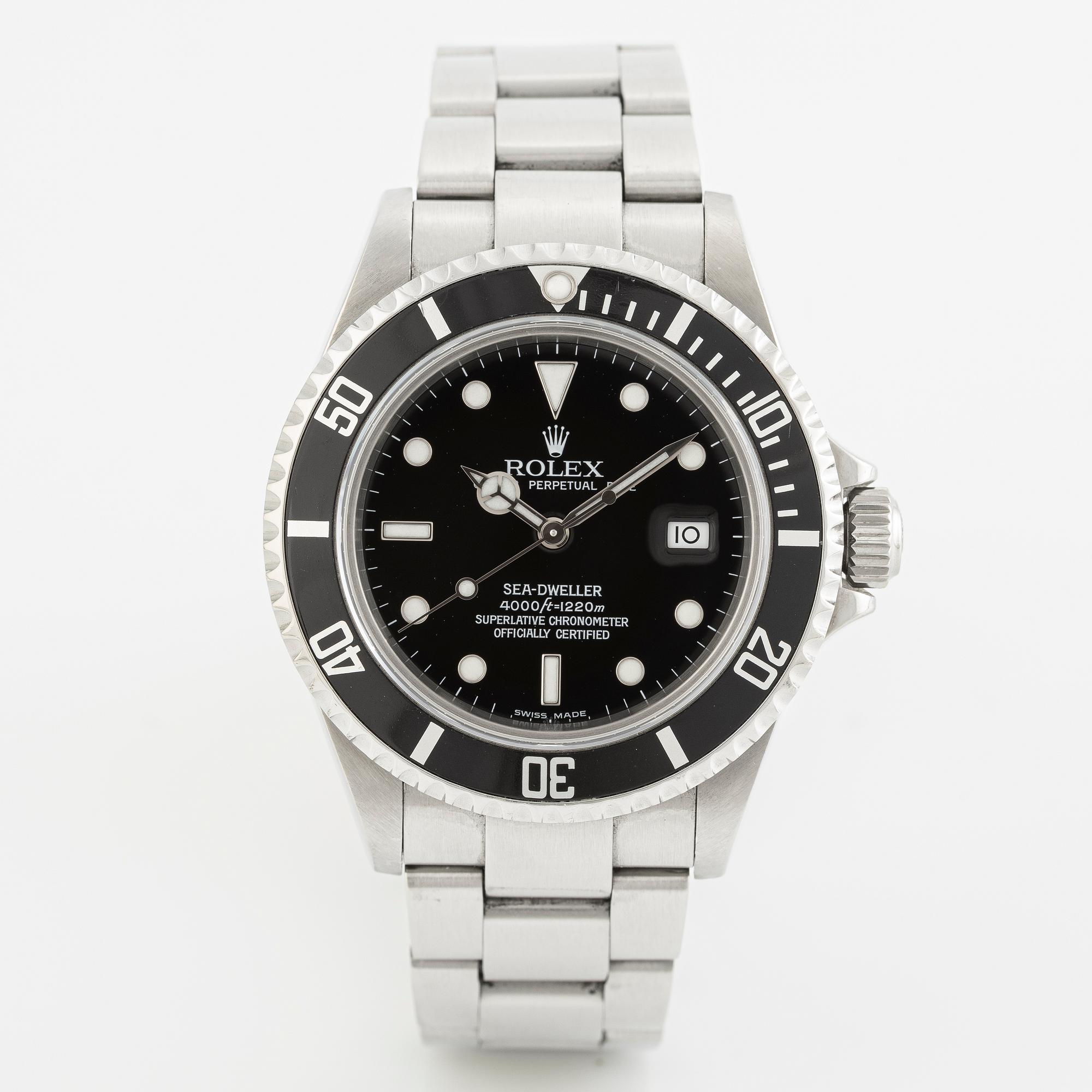 Rolex, Sea-Dweller, wristwatch, 40 mm.