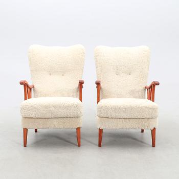 Fåtöljer ett par Swedish Modern 1940-tal.