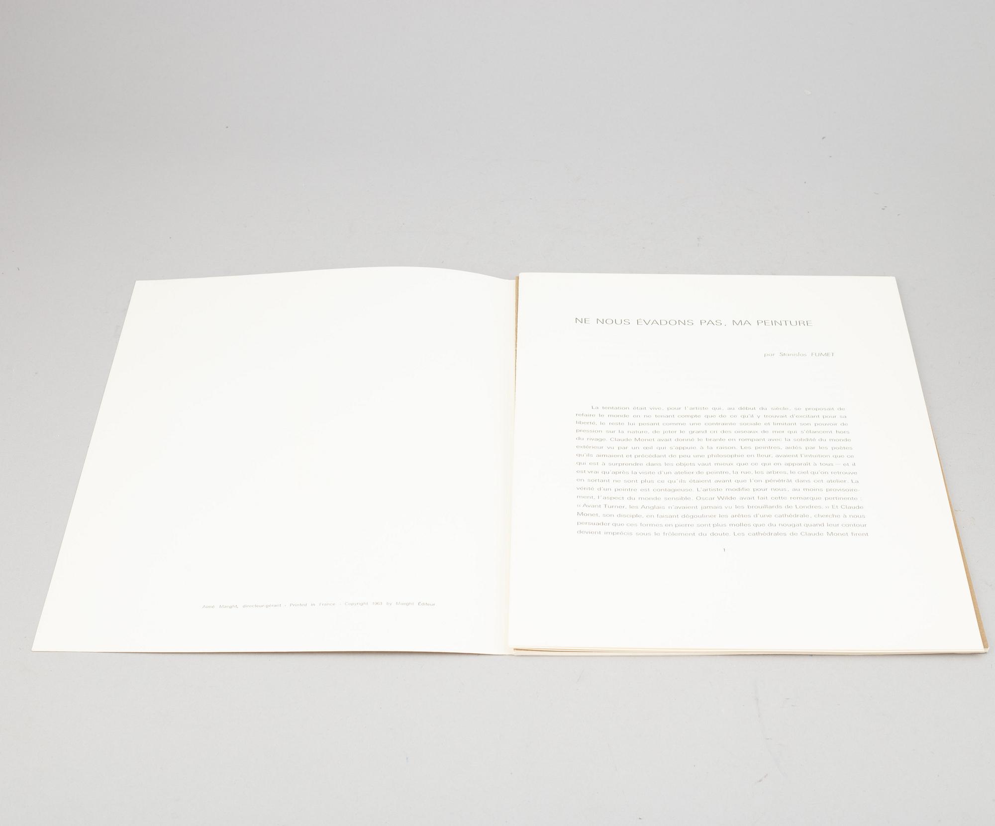 Two Derrière le Miroir,"Hommage a Braque" No 144-145-146 and No 138, published by Maeght.