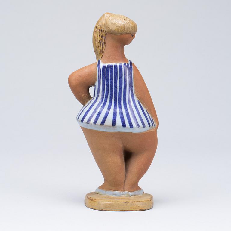 FIGURIN, stengods, "Dora", Lisa Larson, Gustavsberg. 1900-talets mitt.