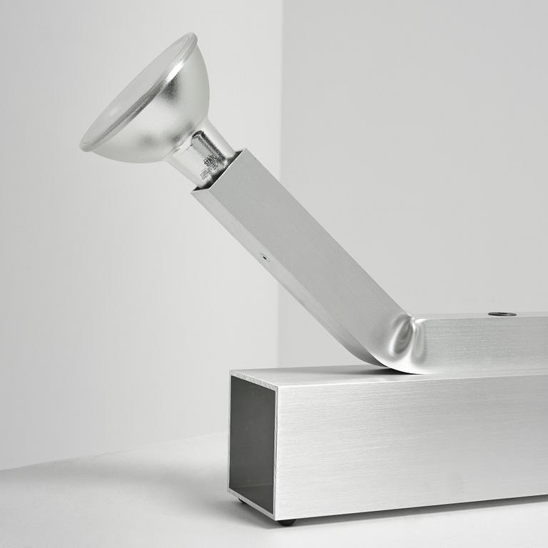 David Taylor, a unique table lamp, "Aluminium Table Lamp #3", Studio Mellösaverken, Sweden, 2025.