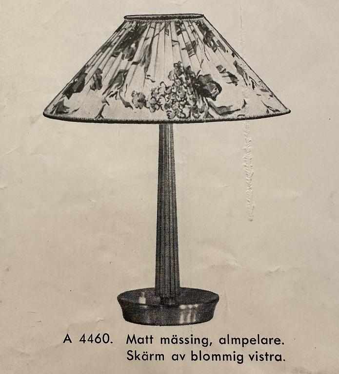 Hans Bergström, a table lamp model A 4460, Asea, 1940s-50s.