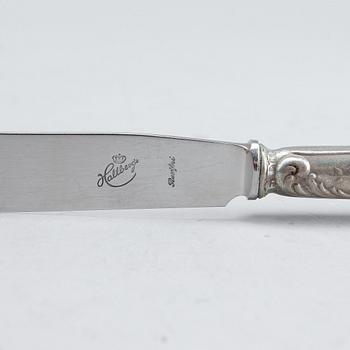 BESTICK, 10 st, silver, Ryssland 1800-tal. Totalvikt ca 560 gram.