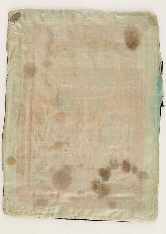 Seven Chinese textiles, 20th century.