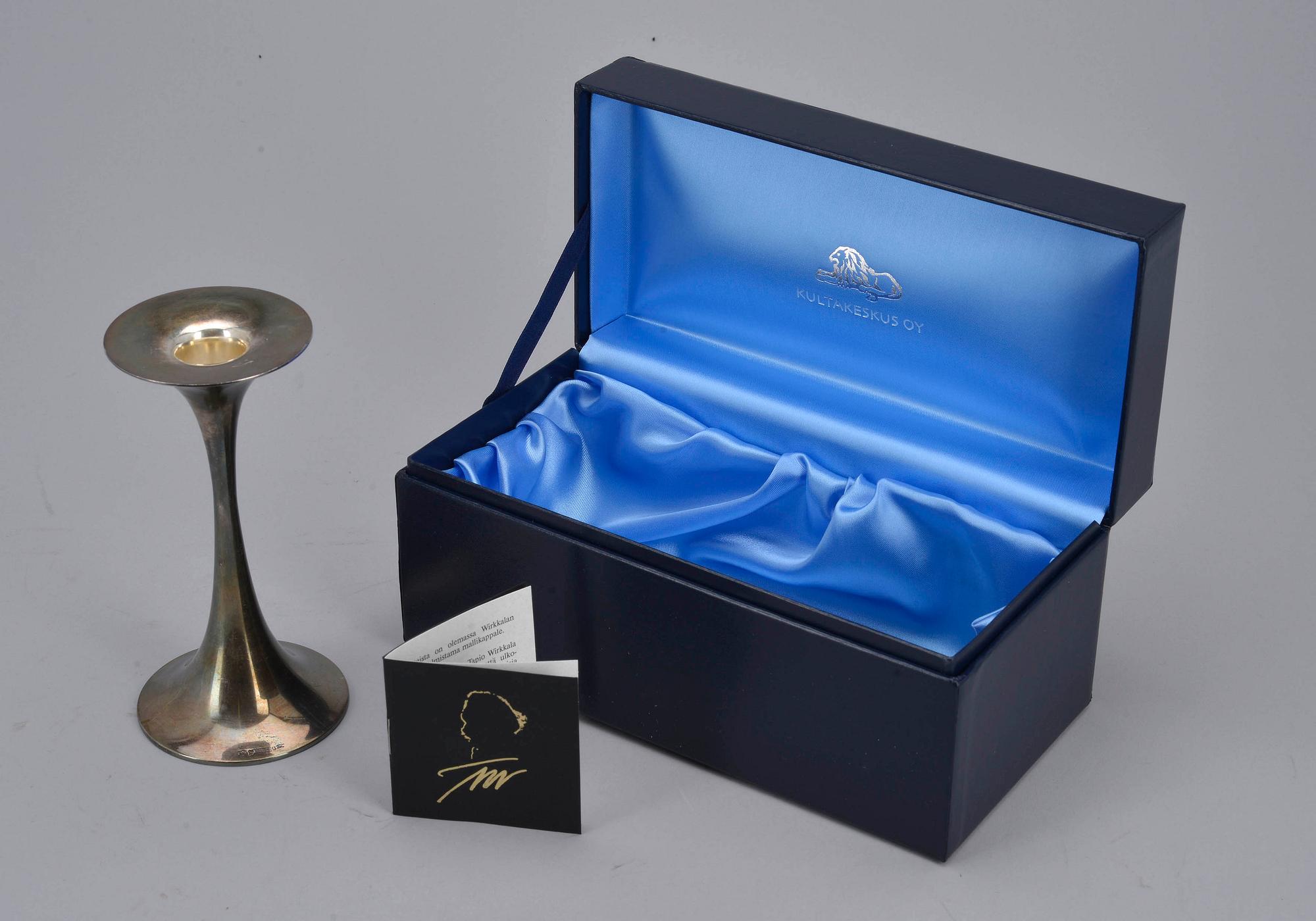 LJUSSTAKE, silver, design Tapio Wirkkala, Tavastehus 1992.