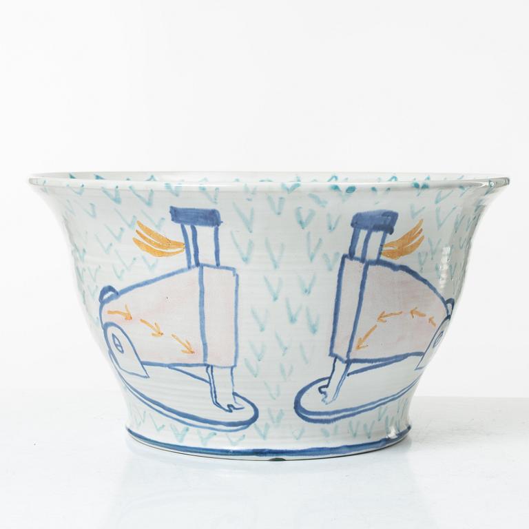 Herman Fogelin, Skål, stengods, signerad.