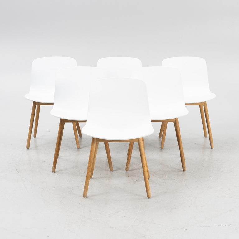 Hee Welling & Hay, a set of six 'AAC12' chairs, Denmark.