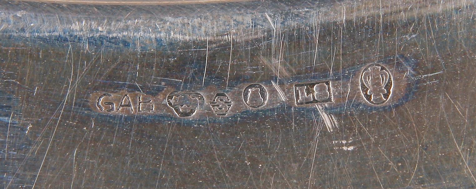 TALLRIK, silver, GAB, 1937.