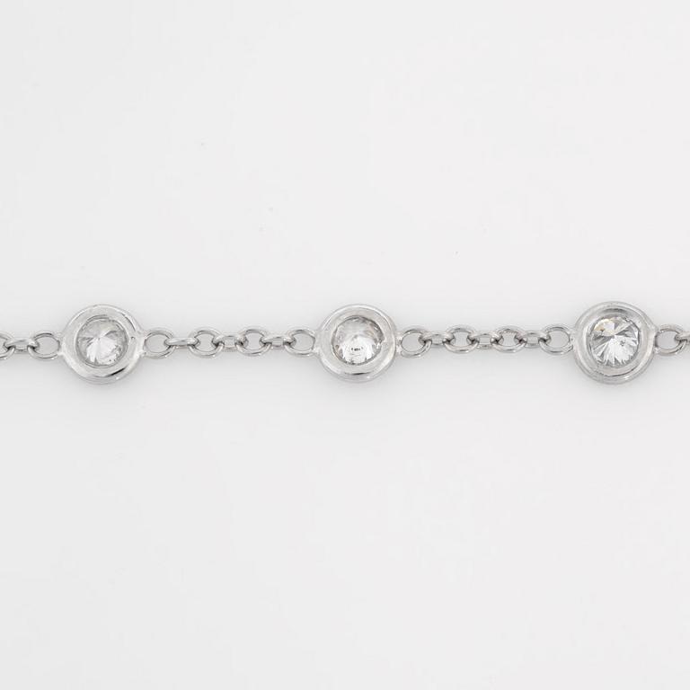 Collier med diamanter, 8.90 ct. Kvalitet cirka H/SI.