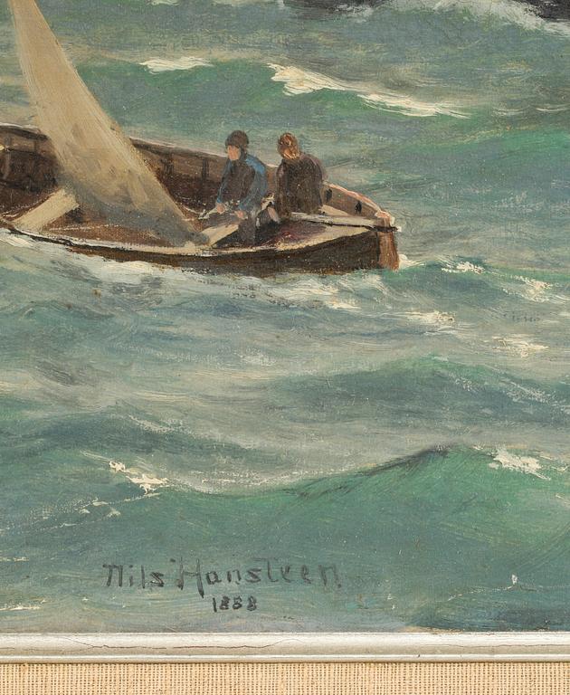 NILS HANSTEEN, olja på duk, sign o dat- 1888.