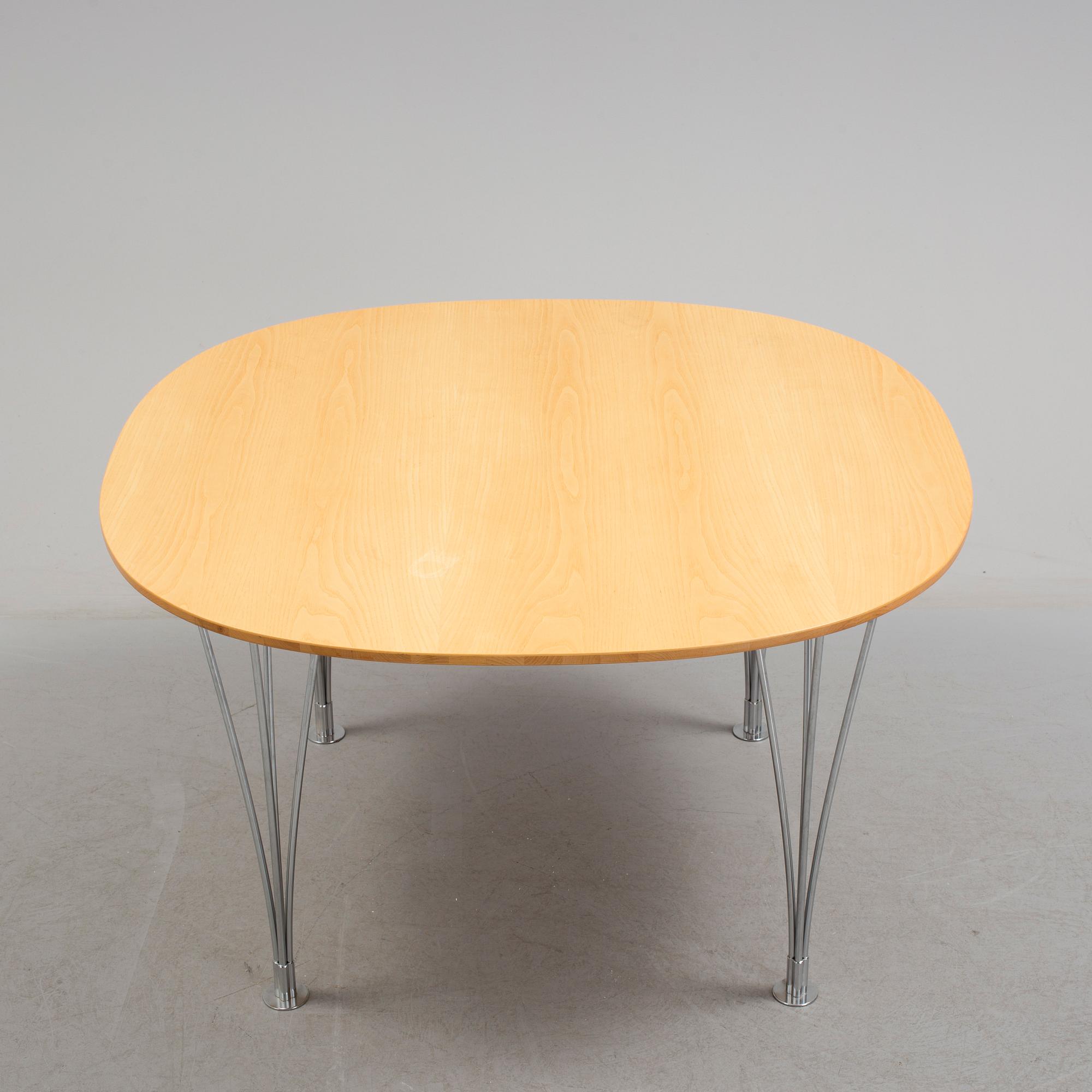 PIET HEIN & BRUNO MATHSSON, soffbord, "Supercirkel", Mathsson International.