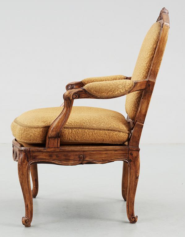 A Swedish Rococo 18th Century armchair.