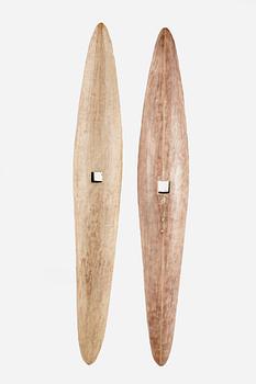 MARTHA ANDER, skulpturer, 2st, stengods, enl uppgift 1983.