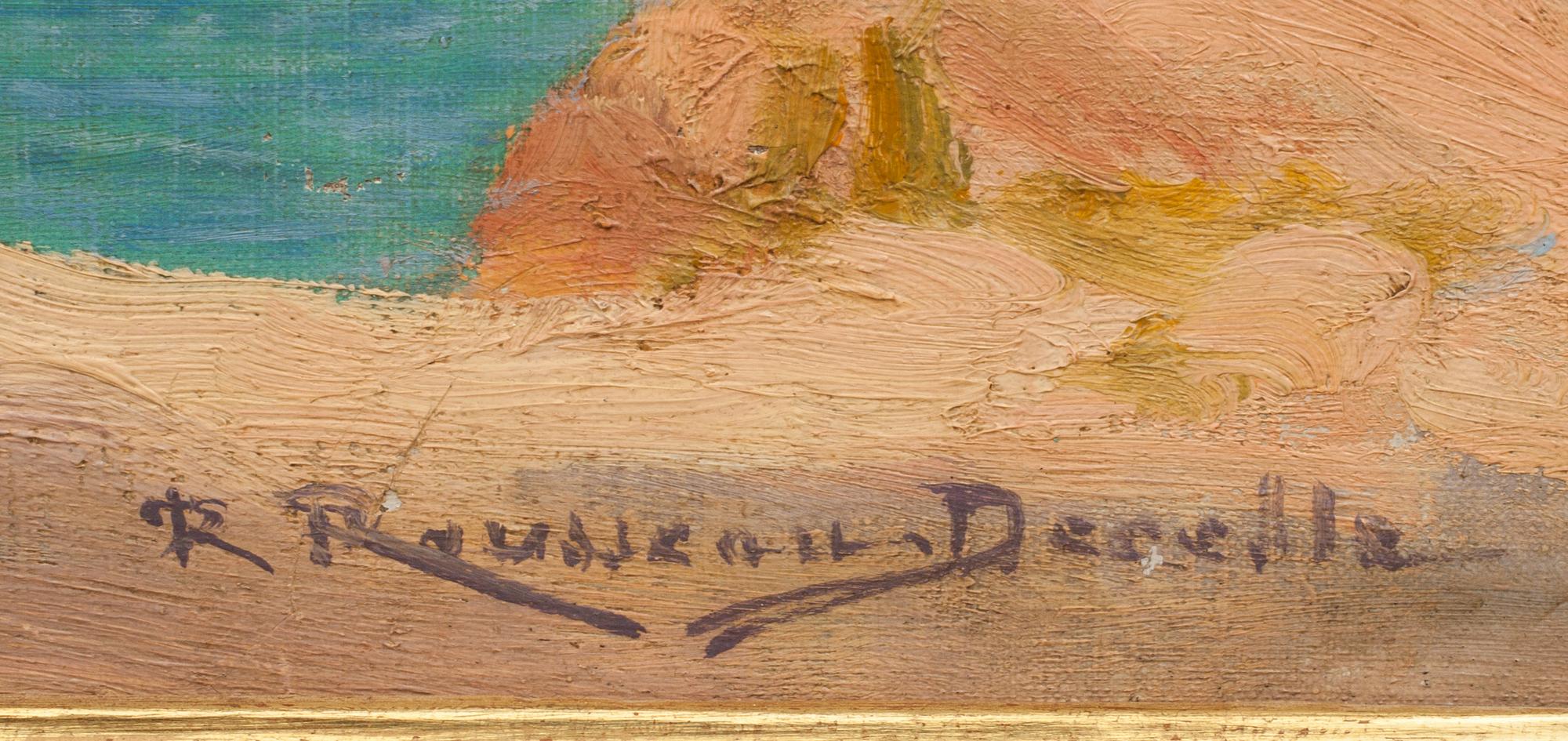 RENÈ A. ROUSSEAU-DECELLE, olja på duk. Signerad.
