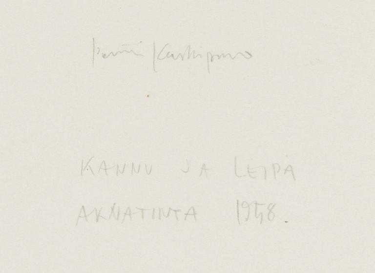 Pentti Kaskipuro, "Kannu ja leipä".