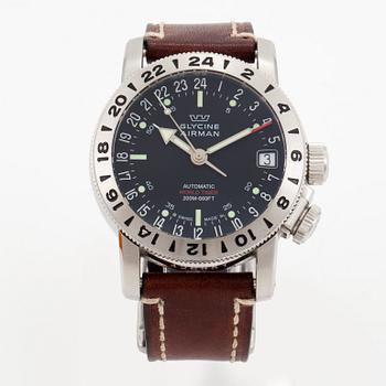 GLYCINE, Airman, World Timer (200M-660FT), wristwatch, 46 mm,