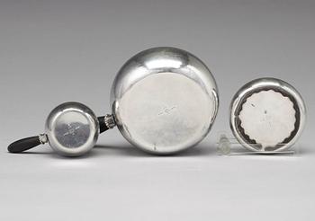 Georg Jensen, kaffe- och teservis, 5 delar, Köpenhamn efter 1945, sterling.