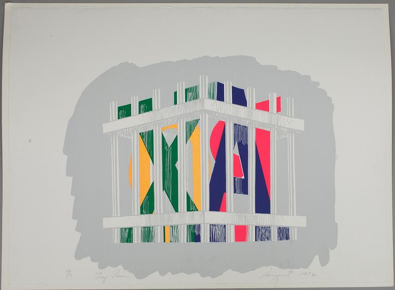 JAMES ROSENQUIST, serigrafi, signerad och daterad 1972, numrerad 72/150.