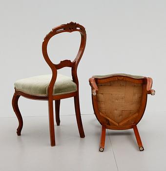 STOLAR, 4 st, rokokostil, sent 1800-tal.