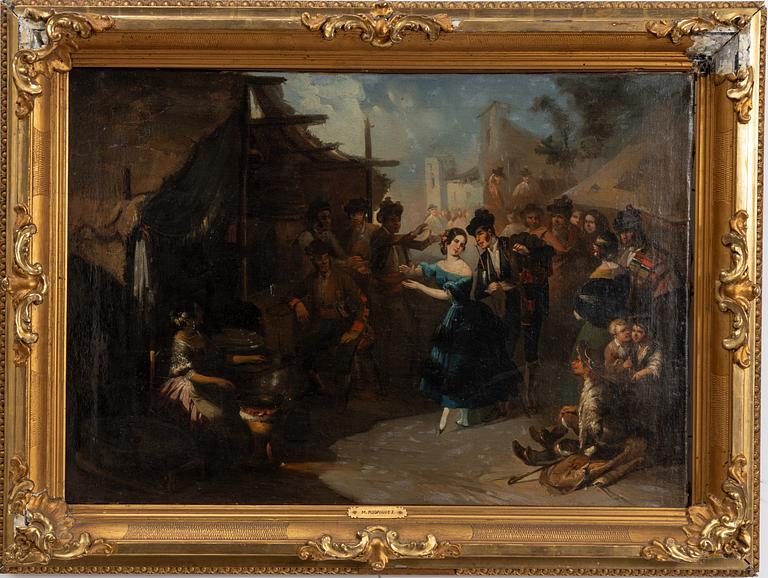 Spanish school, 19th century, The Flamenco Dance.