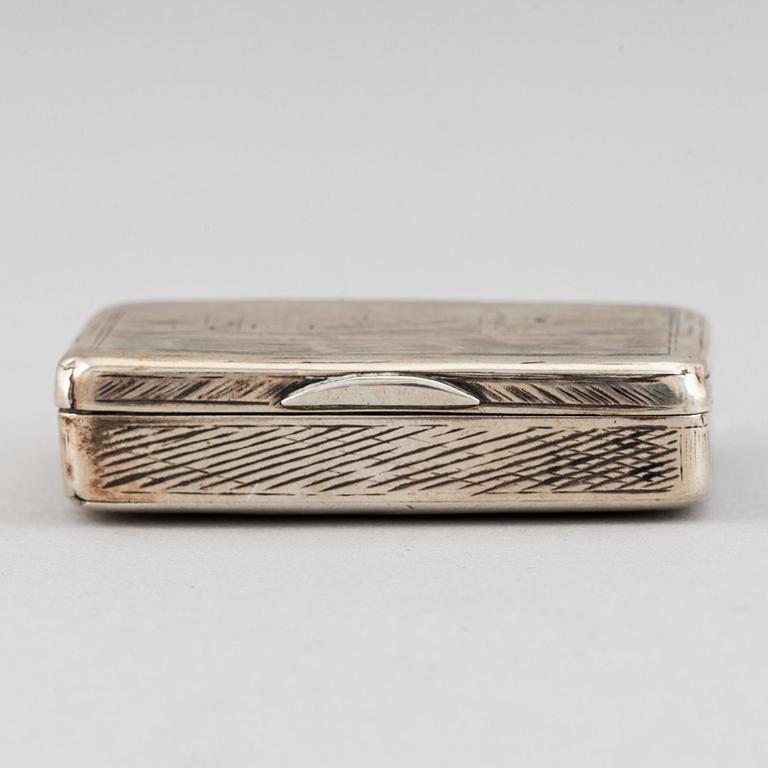 Dosa, silver, kontrollör Andrej  Antonowitsch Kowalskij, Moskva, Ryssland 1827-56.
