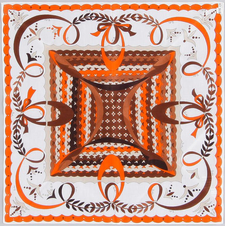 EMILIO PUCCI, three pairs of cotton handkerchiefs.