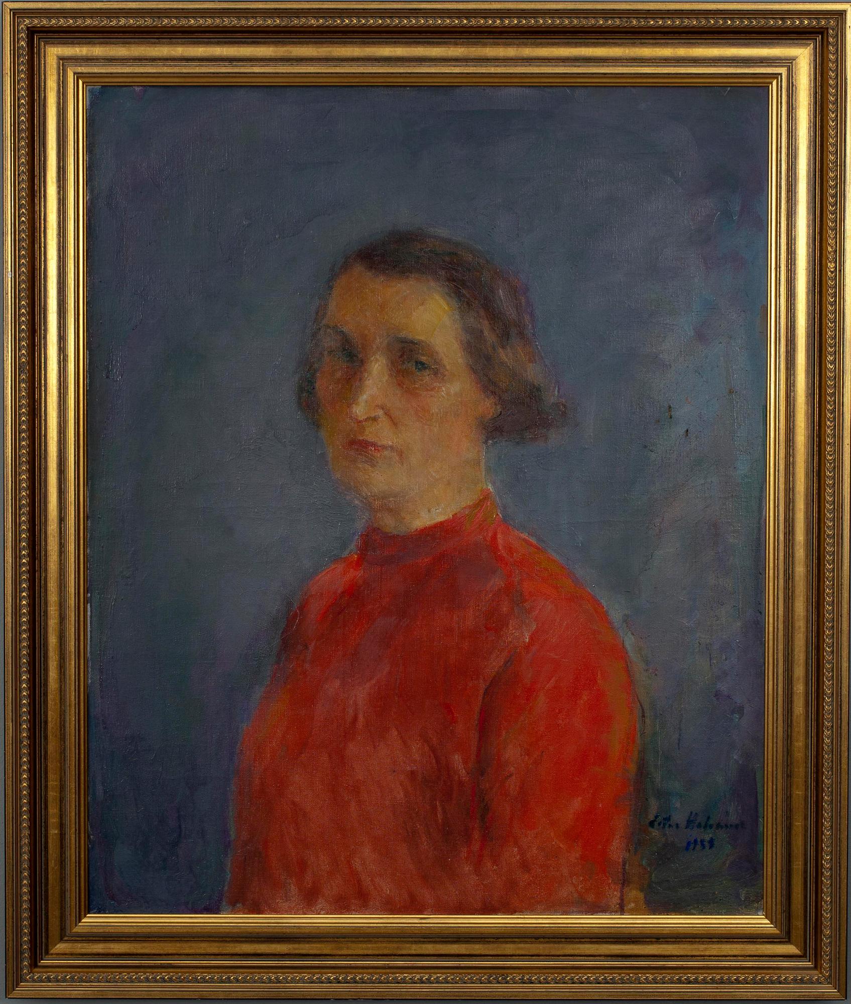 ESTER HELENIUS, olja på duk, sign. och dat. 1955.