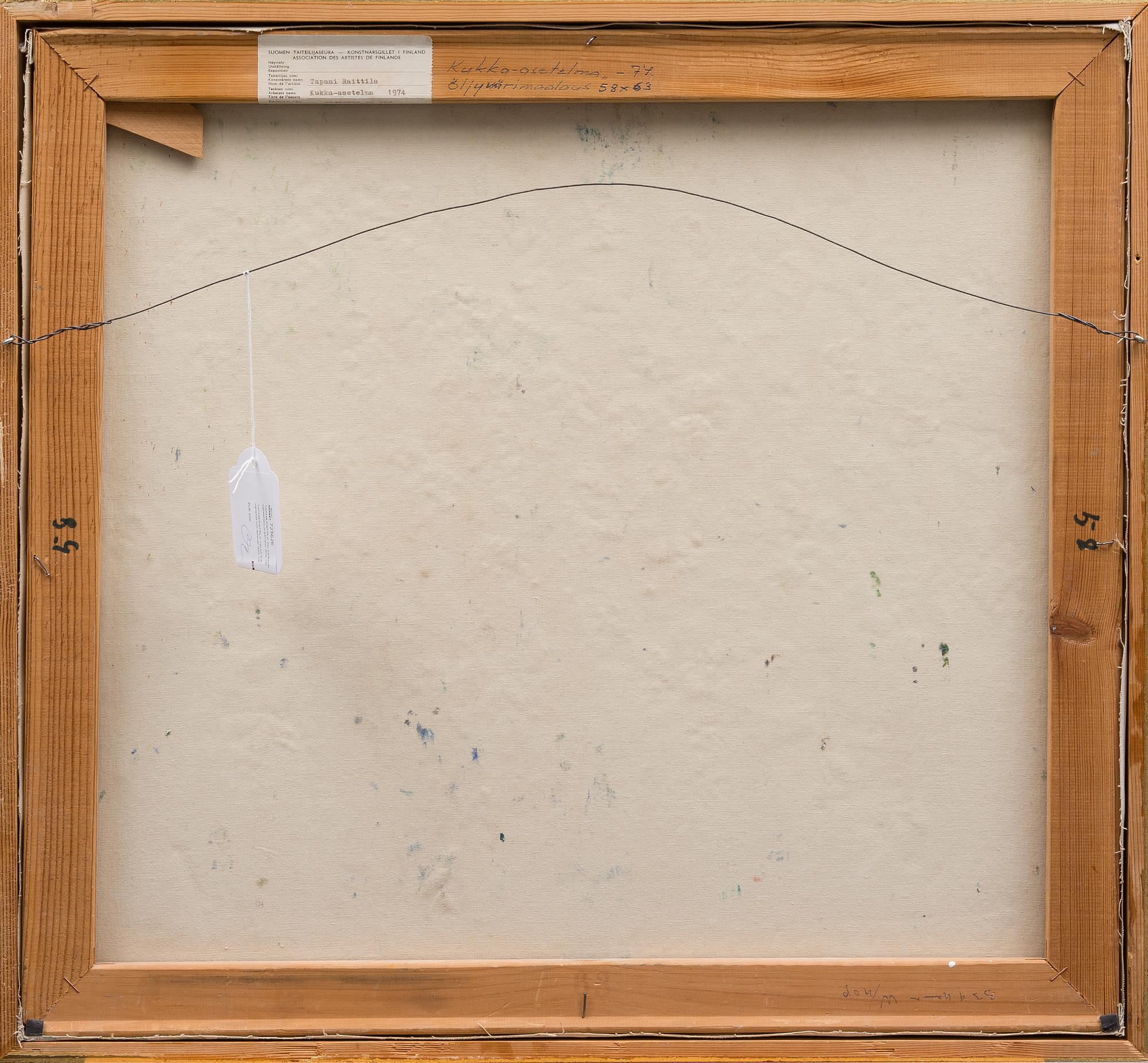 TAPANI RAITTILA, olja på duk, signerad och daterad 1974.