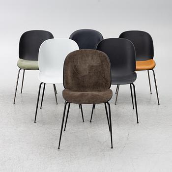 GamFratesi, six 'Beetle' chairs, Gubi, Denmark.