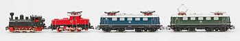 PARTI LOK 4 st, Märklin H0 3034, 3090 samt 3001, 1900-talets andra hälft.