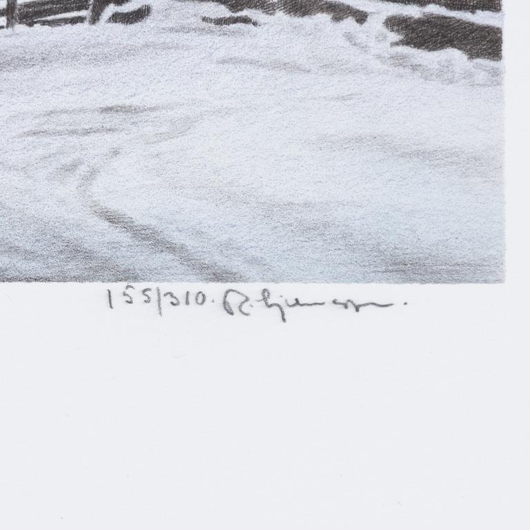 Reinhold Ljunggren, "Vinter", portfolio.