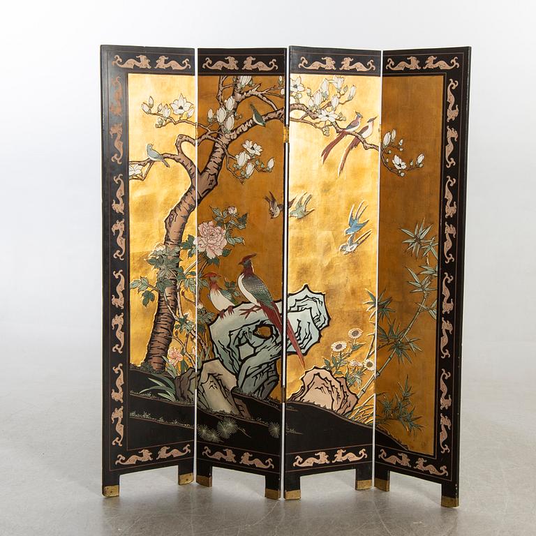 A Japanese folding screen later part of the 20th century.