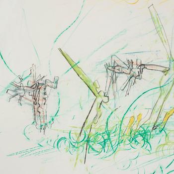 Roberto Matta, ROBERTO MATTA, pastel on paper, signed.