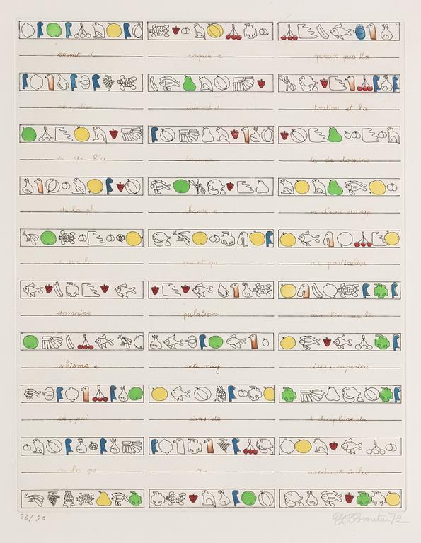 Folder with graphic prints by various artists "Les Hypergraphies".