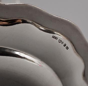 FAT, 5 stycken, silver, bland annat CG Hallberg, 1900-tal. Totalvikt ca 1050 gram.