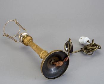 BORDSLAMPA/LJUSSTAKE, empirestil, 1800-tal.