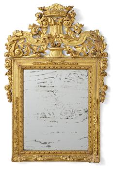 48. Spegel, av Burchard Precht (verksam i Stockholm 1674-1738), Karolinsk Barock.