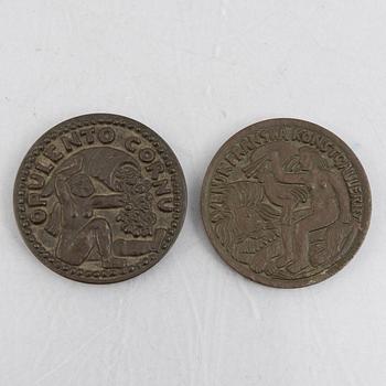Bror Hjort, two bronze medals, Sporrong & Co, 1940-43.