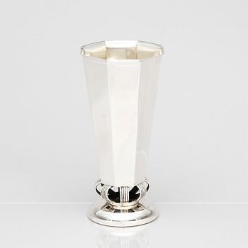 Tore Kullander, a silver vase, Silversmén Borås, Sweden 1947.