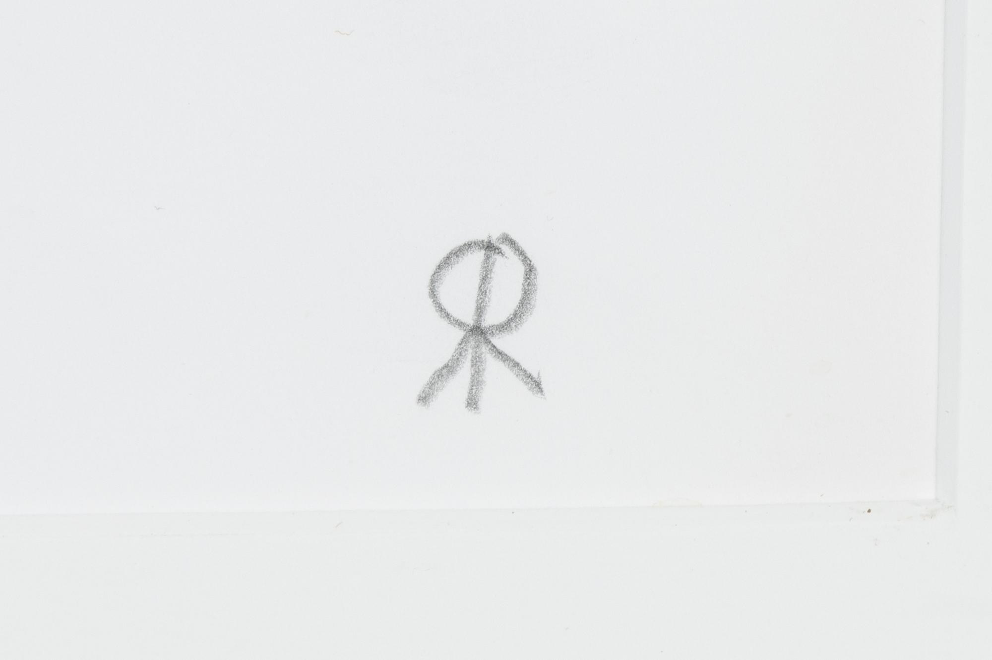 Roger Risberg, tusch på papper, signerad RR.
