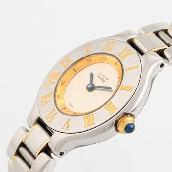 must de CARTIER, Must 21, wristwatch, 28 mm.